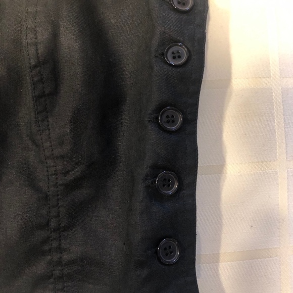 Virani White Label Black 100% Linen Crop Top - Purchase as set - Picture 2 of 8